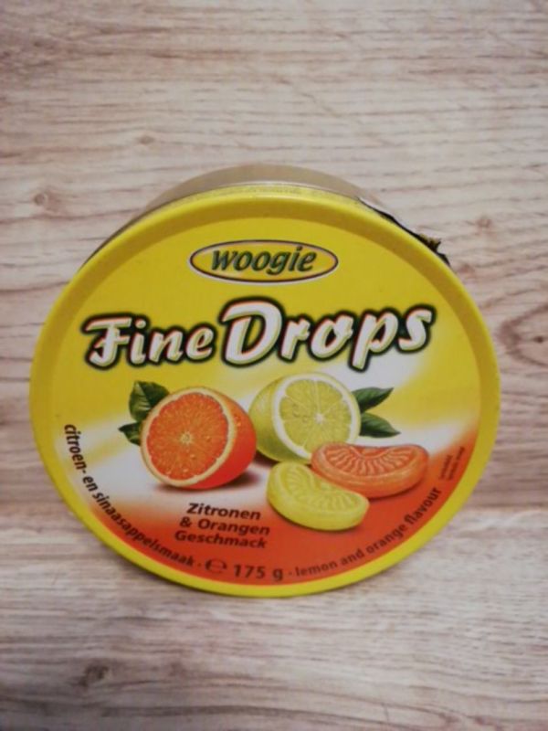 Льодяники Fine Drops Zitronen &Orangen Geschmack (цитрусові) 200 г