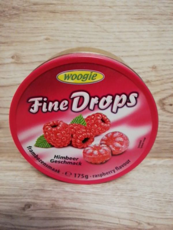Льодяники Fine Drops Himbeer Geschmack (малина) 200 г