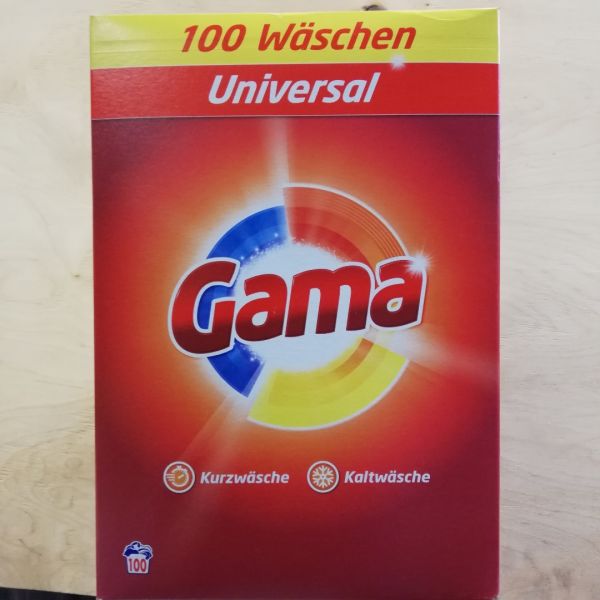 Сипучий порошок для прання Gama 100 стирок. 6 кг