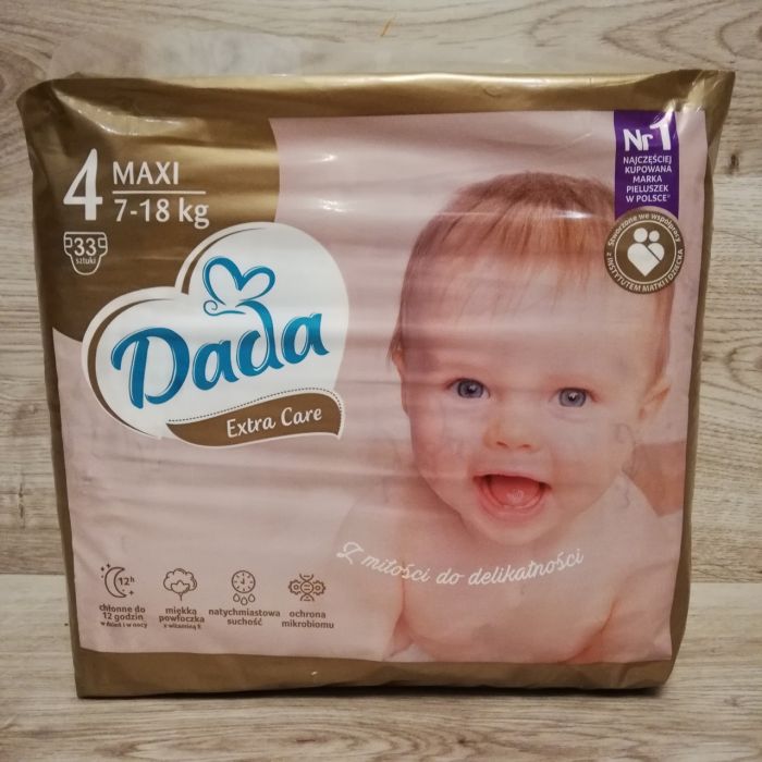 Підгузки Dada Extra Care 4 Maxi (7-18 кг), 33 шт.