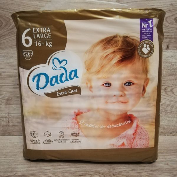 Підгузки Dada Extra Care 6 Extra Large (16+ кг), 26 шт.