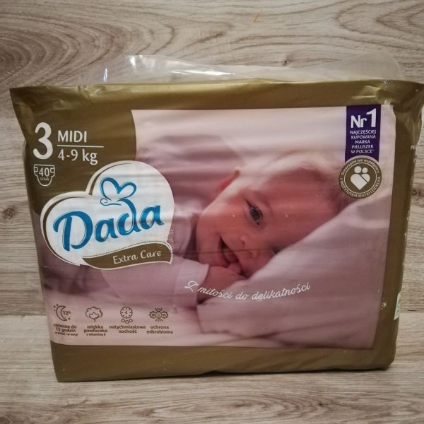 Підгузки Dada Extra Care 3 Midi (4-9 кг), 40 шт.