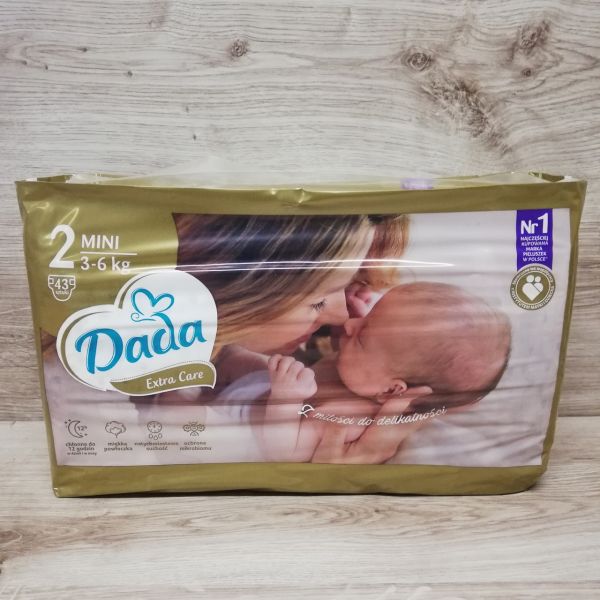 Підгузки Dada Extra Care 2 Mini (3-6 кг), 43 шт.