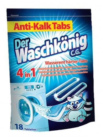 ТАБЛЕТКИ ДЛЯ ЗАВЛЕННЯ Накипу та очищення Waschkönig — 18 ШТ.