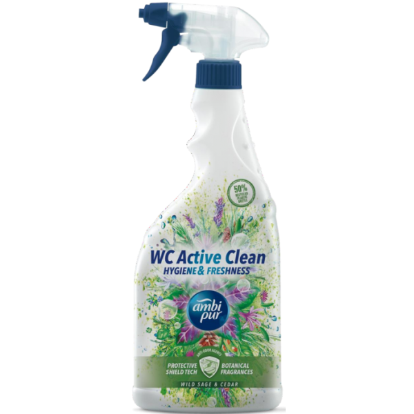 Універсальний засіб для чищення туалету та ванної кімнати Ambi Pur WC Botanical Fragrances, 750 мл