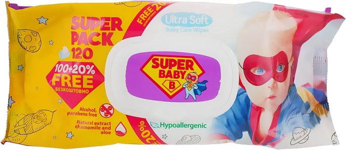 Вологі серветки «Ромашка та Алое вера», 120 шт.

Naturelle Super Baby
