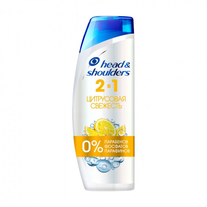 Шампунь і бальзам-ополіскувач для жирного волосся Head&Shoulders 2 в 1 Цитрусова свіжість, 400 мл