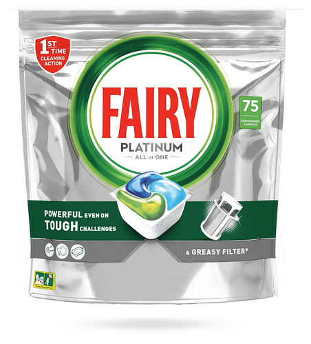 Капсули для посудомийної машини Fairy Platinum 75 шт.