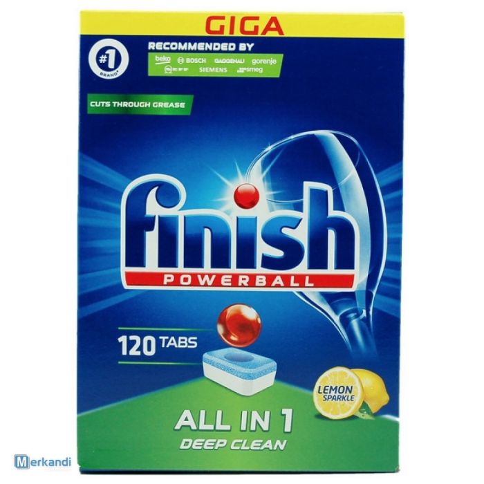 Таблетки для посудомийних машин Finish powerball Deep Clean All in 1 lemon 120 шт.