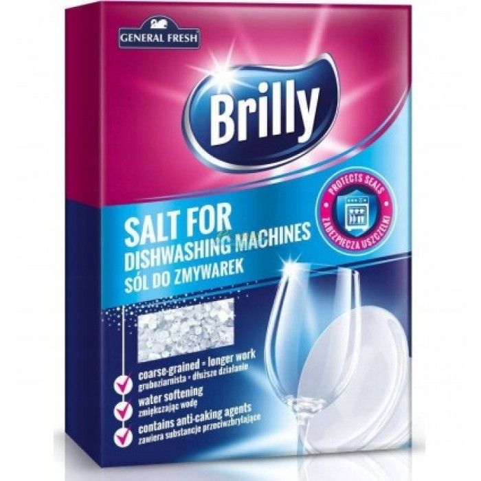 Сіль для посудомийних машин Brilly, 1,5 кг