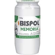 Свічка Bispol WO2-090 9.5 см Біла на 48 годин