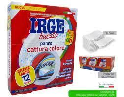 Абсорбувальні серветки IRGE для кольорових тканин, 12 штук
