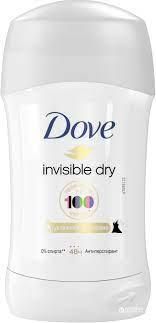 Дезодорант-антиперспірант твердий Dove Invisible Dry 40 мл