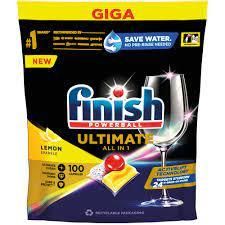 FINISH ULTIMATE КАПСУЛИ ДЛЯ ПОСУДОМОЇ МАШИНИ LEMON 100 ШТ