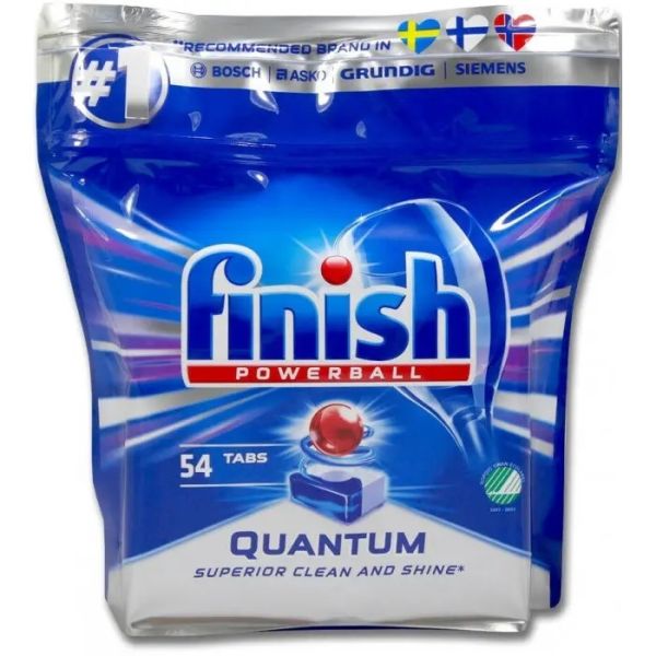 Таблетки для посудомийної машини Finish Powerball Quantum, 54 шт