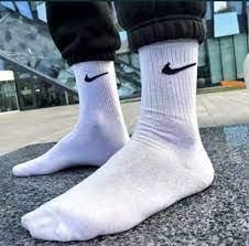 Шкарпетки Nike високі спортивні  білі чорні тренувальні з логотипом різні розміри
