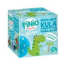 Дитяча шипуча бомбочка для ванни Pinio Magic голуба або рожева із сюрпризом 150 г
