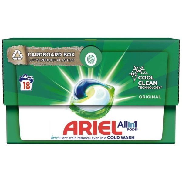 Капсули універсальні  для прання Ariel Original All In 1 Pods 18 прань