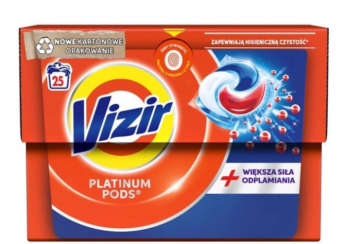 Пральні капсули Vizir Platinum PODS 25 шт.