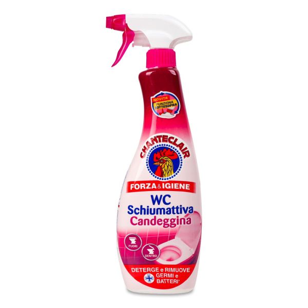Спрей-пінка для чищення туалетів з відбілюючим ефектом Chanteclair WC Schiumattiva Candeggina 625 мл