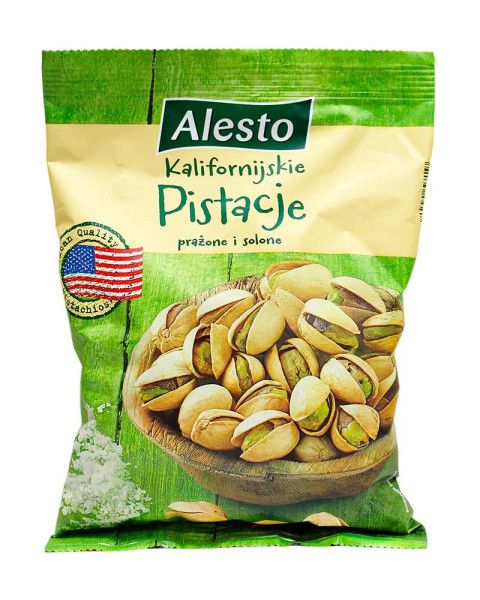 Фисташки жареные соленые Alesto Kaliforbijskie Pistacje, 500 г