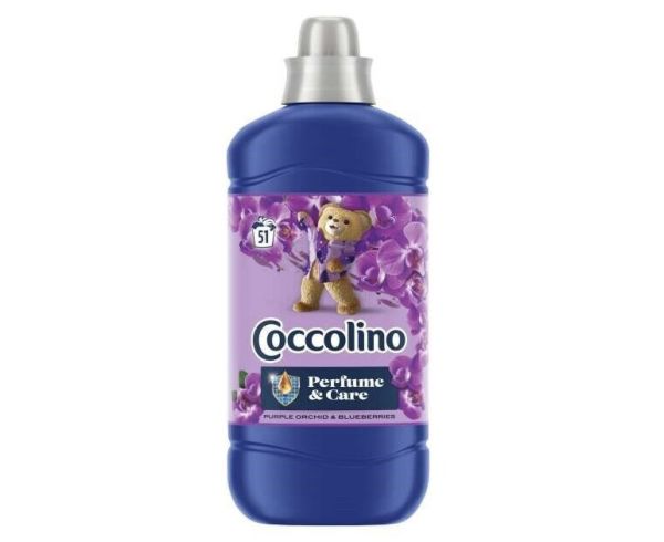 Кондиціонер для білизни Coccolino Perfume&Care Purple Orchid & Blueberry 51 прання, 1275 мл