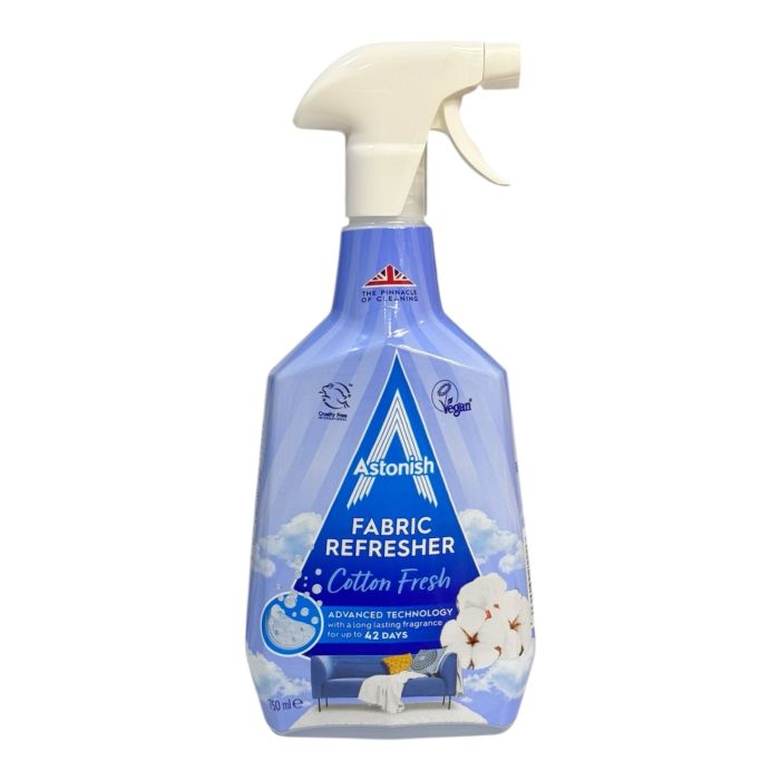 Нейтралізатор запахів для текстилю, килимів і одягу Astonish Fabric Refresher White Flowers 750 мл