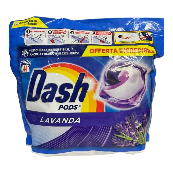 Капсули для прання Dash Lavanda для всіх типів тканин, 44 шт.