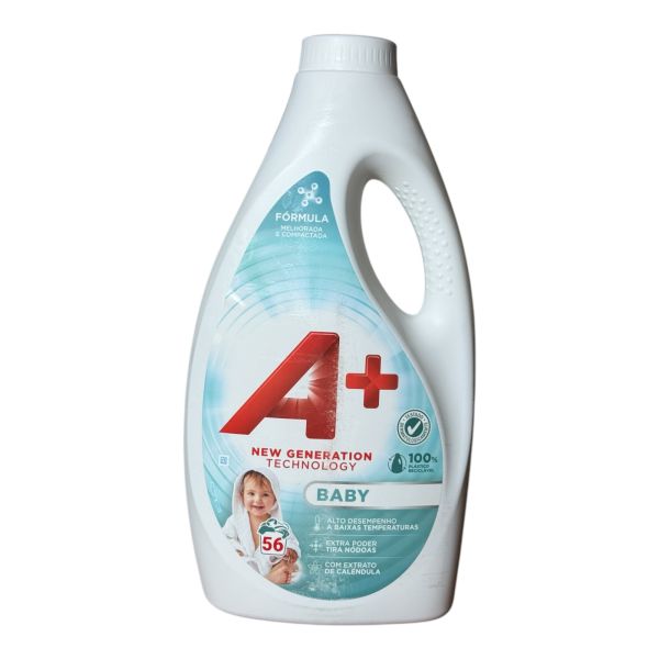 Гель для прання дитячої білизни А+ Baby  2.464 л (56 прань)