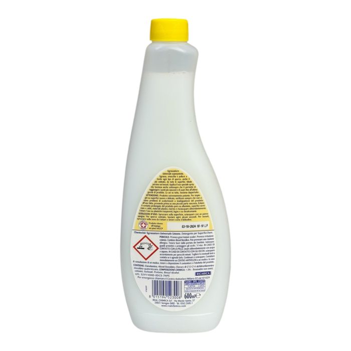 Універсальний очисник Chante Clair Sgrassatore lemon (запаска), 600 мл