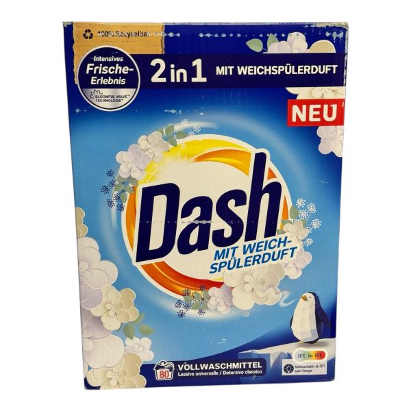 Пральний порошок Dash 2in1 Vollwaschmittel 4.8 кг 80 циклів прання