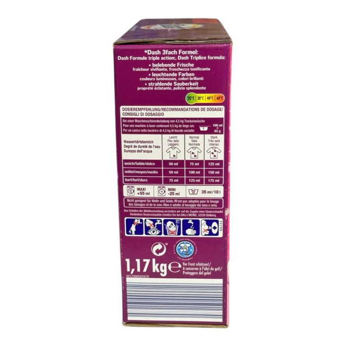 Dash сипучий порошок для прання кольорових речей Color Frische, 18 WA - 1,17 kg