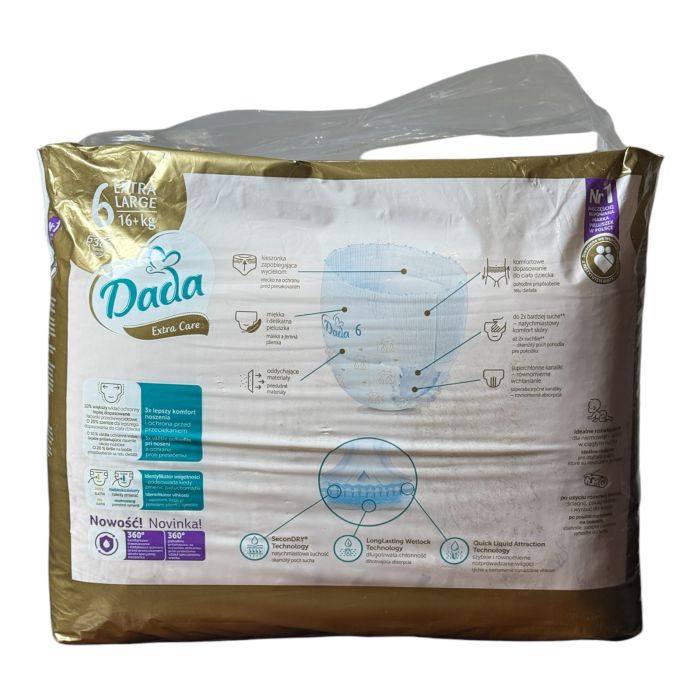 Підгузки-Трусики Dada Extra Care 6 (16+Кг) 38 Шт
