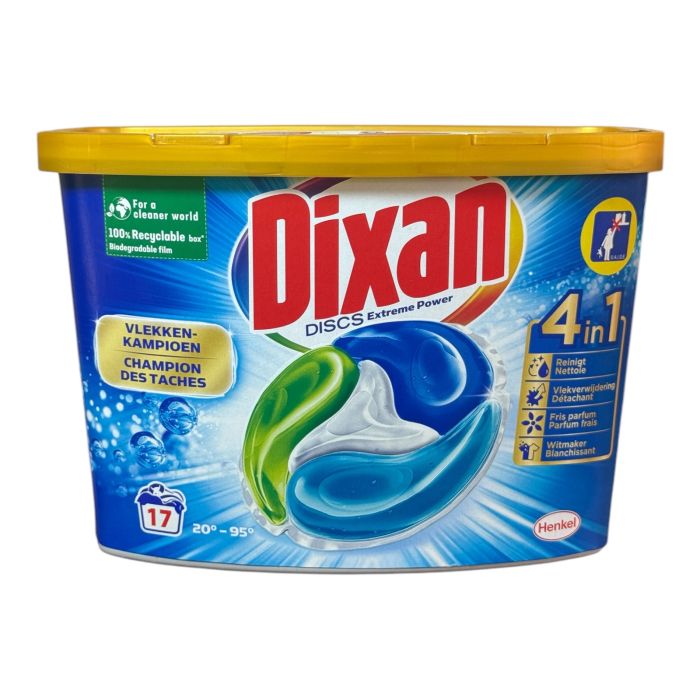Капсули для прання Dixan discs extreme power 4in1 ,17 шт