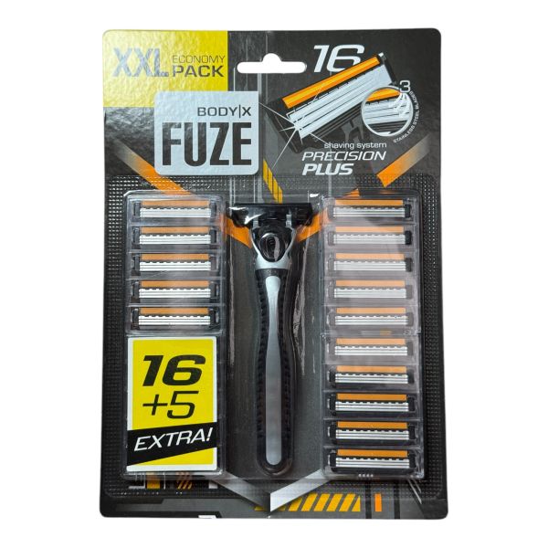 Станки для гоління Body-X Fuze XXL Pack, 21 касета
