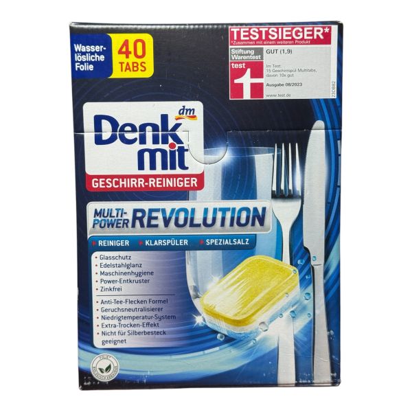 Таблетки (капсули) для посудомийної машини Denkmit 40 шт.