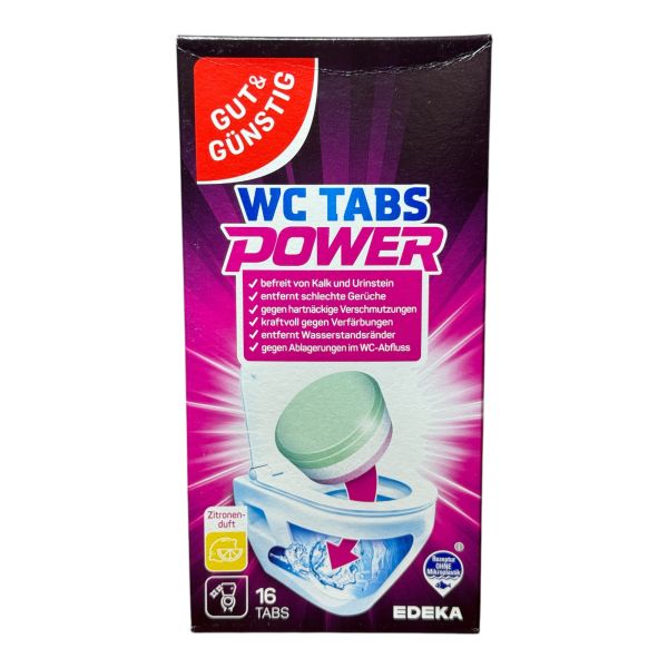 Таблетки для чищення унітаза Gut&Günstig Power WC-Tabs 16 шт.