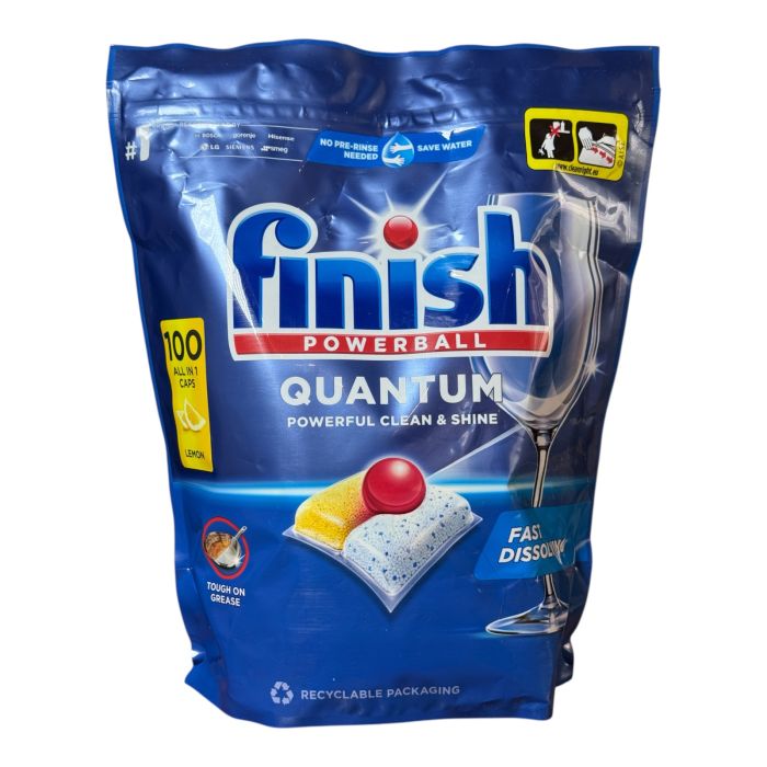 FINISH Капсули для посудомийної машини Powerball Quantum All in 1 Lemon - 100 шт.