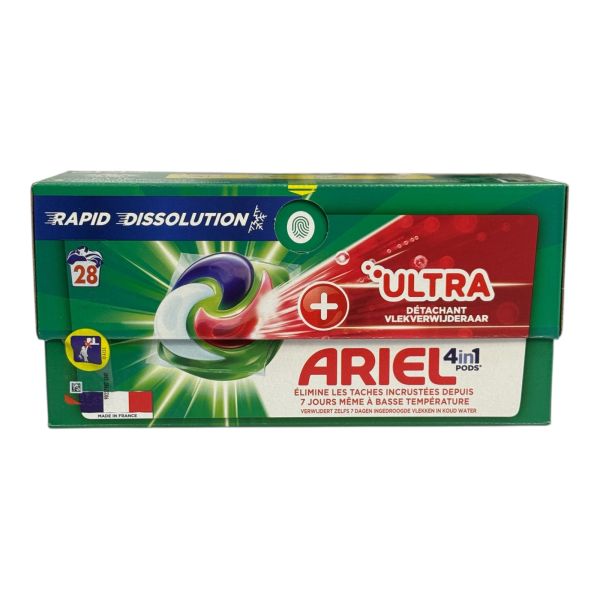 Капсули для прання Ariel ULTRA UNIV з плямовивідником 4in1 28 прань