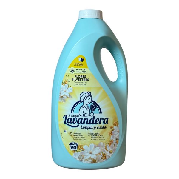 Гель для прання Lavandera Flores Silvestres з ароматом польових квітів, 4,5 л (90 прань)