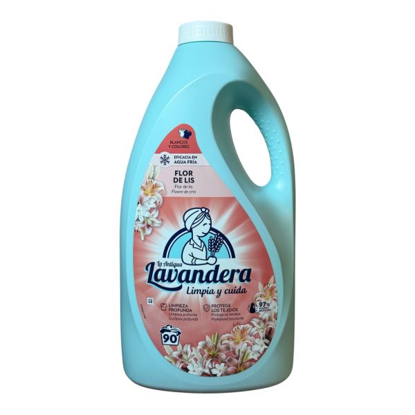 Гель для прання Lavandera Flor de Lis з ароматом лілій та жасміну, 4,5 л (90 прань)