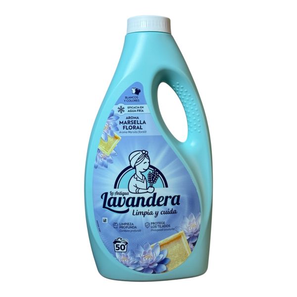 Гель для прання Lavandera Marsella Floral з ароматом марсельського мила та квітів, 2,5 л (50 прань)