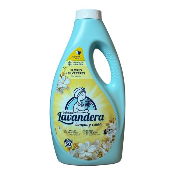 Гель для прання Lavandera Flores Silvestres з ароматом польових квітів, 2.5 л (50 прань)