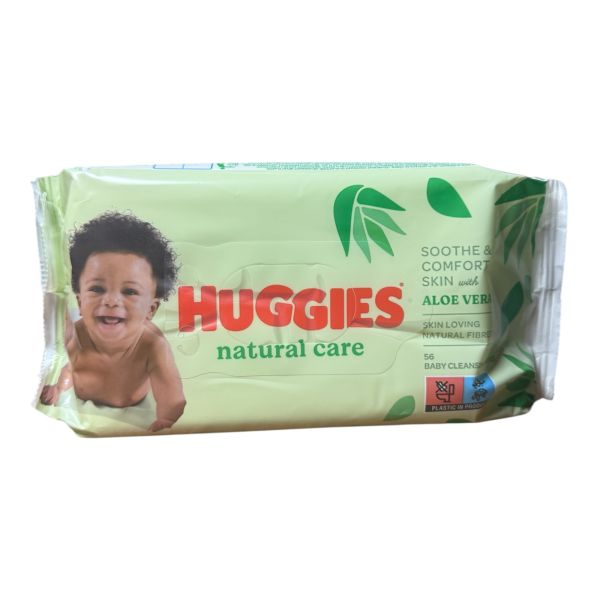 ДИТЯЧІ ВОЛОГІ СЕРВЕТКИ HUGGIES natural care56 ШТ