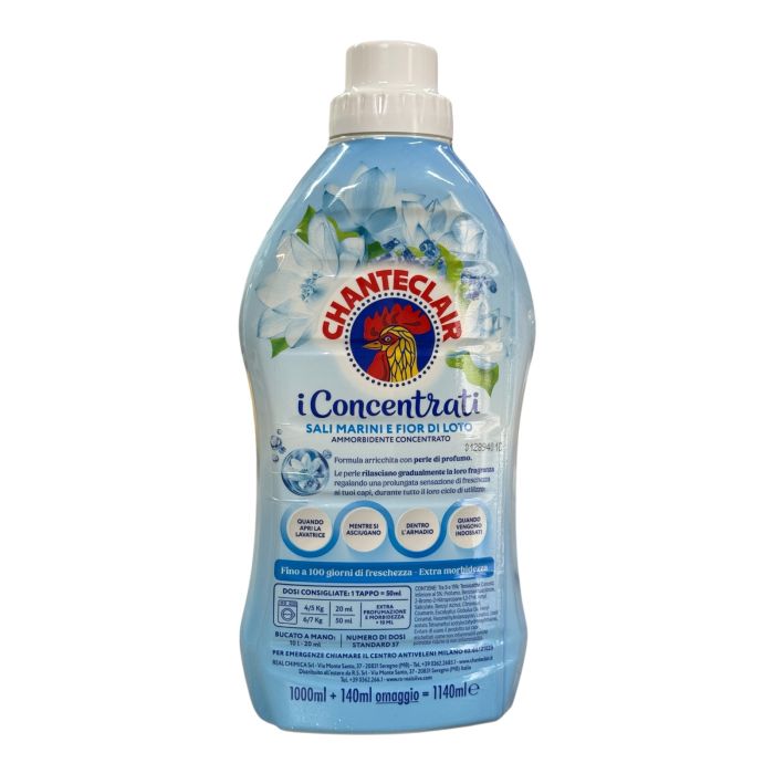 Кондиціонер для білизни ChanteClair концентрований Морська сіль і квітка лотоса 1.14 л 57 прань