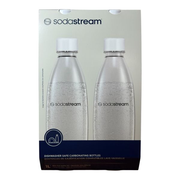 ПЛЯШКИ ДЛЯ ВОДИ SODASTREAM FUSE 1Л - БІЛІ ДВІ Бутилки