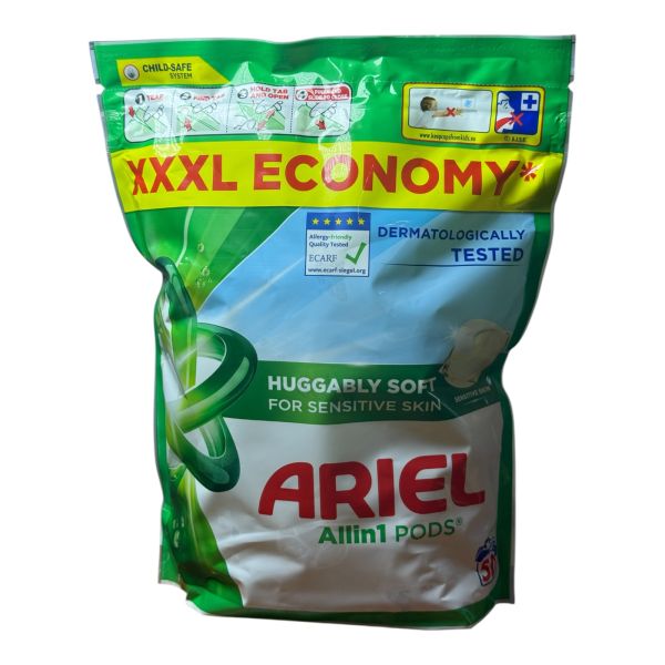 Капсули для прання Ariel Pods 3 в 1 "Sensitive", 50 шт 