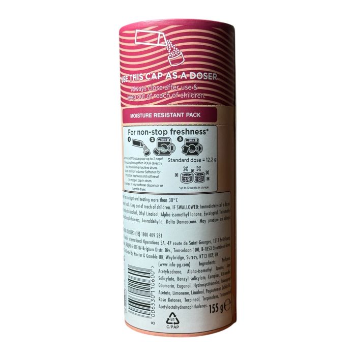 Парфумовані кондиціонер гранули Lenor Jasmine & White cedar 155 грам