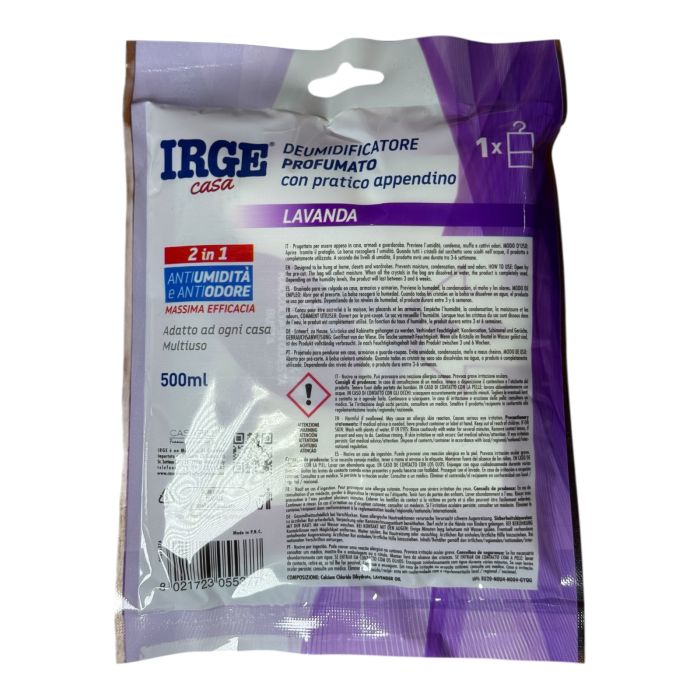 Irge поглинач запаху і вологи з підвіскою Лаванда 500 мл