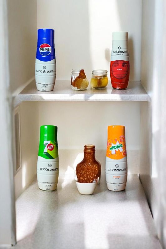 Набір сиропів Sodastream 4 штуки 4x 7up Pepsi Mirinda Cola  440мл